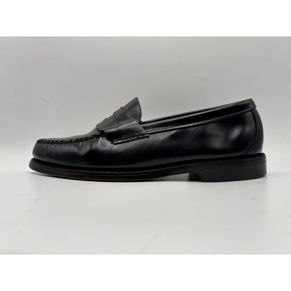 Sebago Classic Men's Black Leather Penny Loafers Size 9 6B Welted Dress Shoes